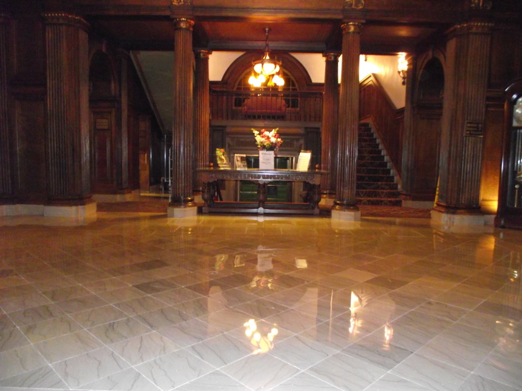 The Toledo Club marble flooring
