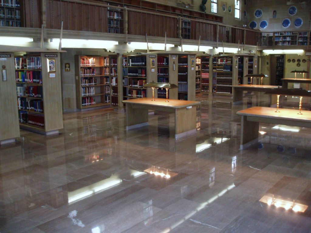 Tennessee Pink marble flooring in a historical setting