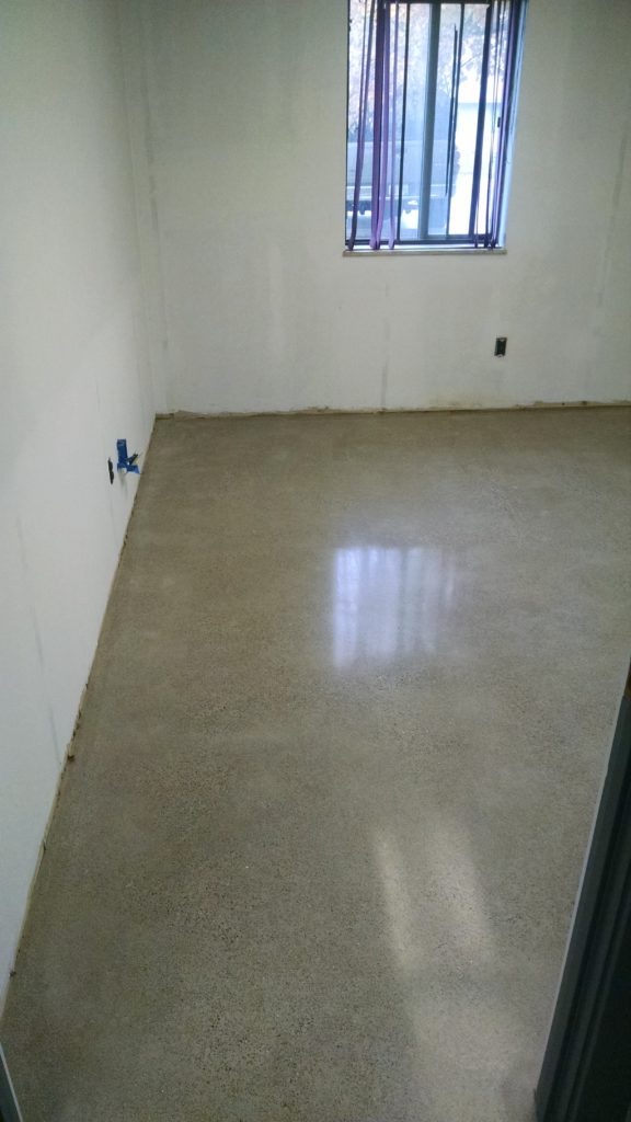 After concrete resurfacing